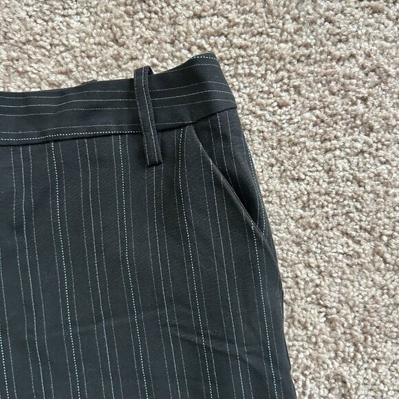Larry Levine Petite Black White Pinstriped Pants Size 12P - Picture 3 of 11